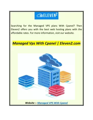searching for the managed vps plans with cpanel