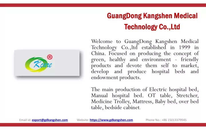 guangdong kangshen medical technology co ltd