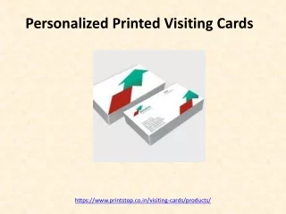 Personalized Printed Visiting Cards
