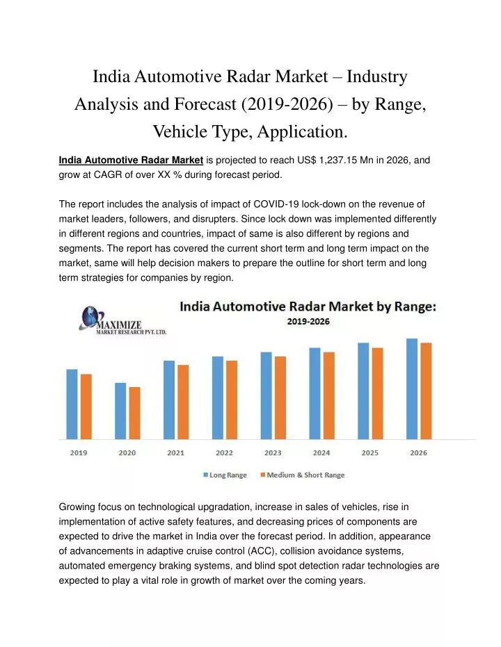 india automotive radar market industry analysis