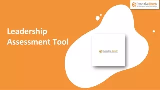 Best Leadership Assessment Tool - Executive Bench