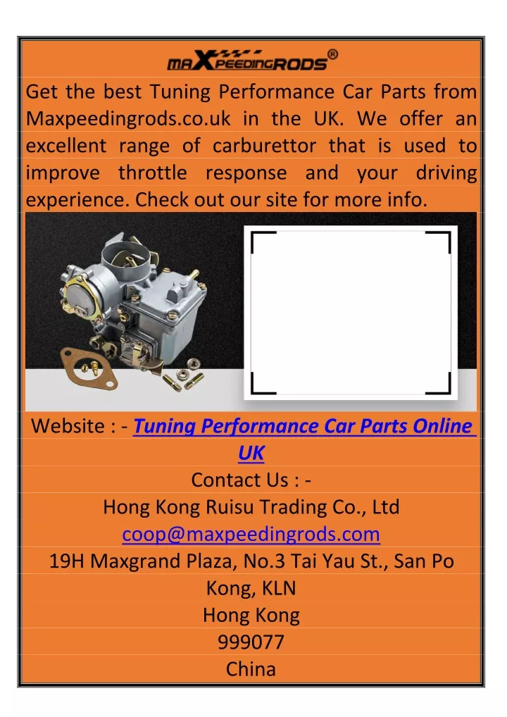 get the best tuning performance car parts from