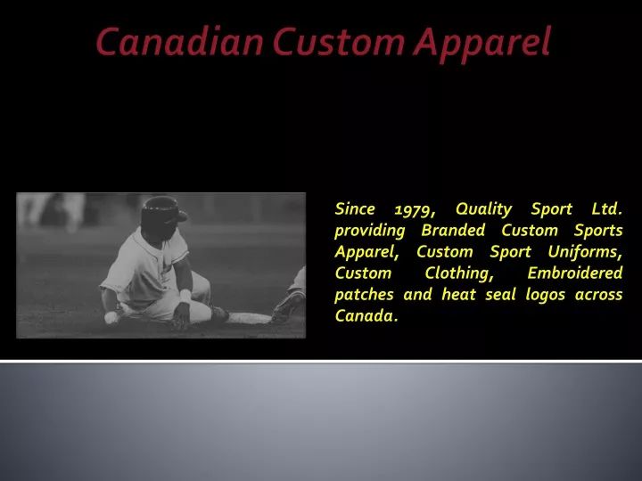 canadian custom apparel