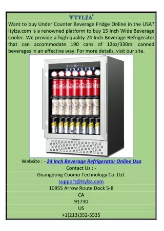 24 Inch Beverage Refrigerator Online USA Itylza.com