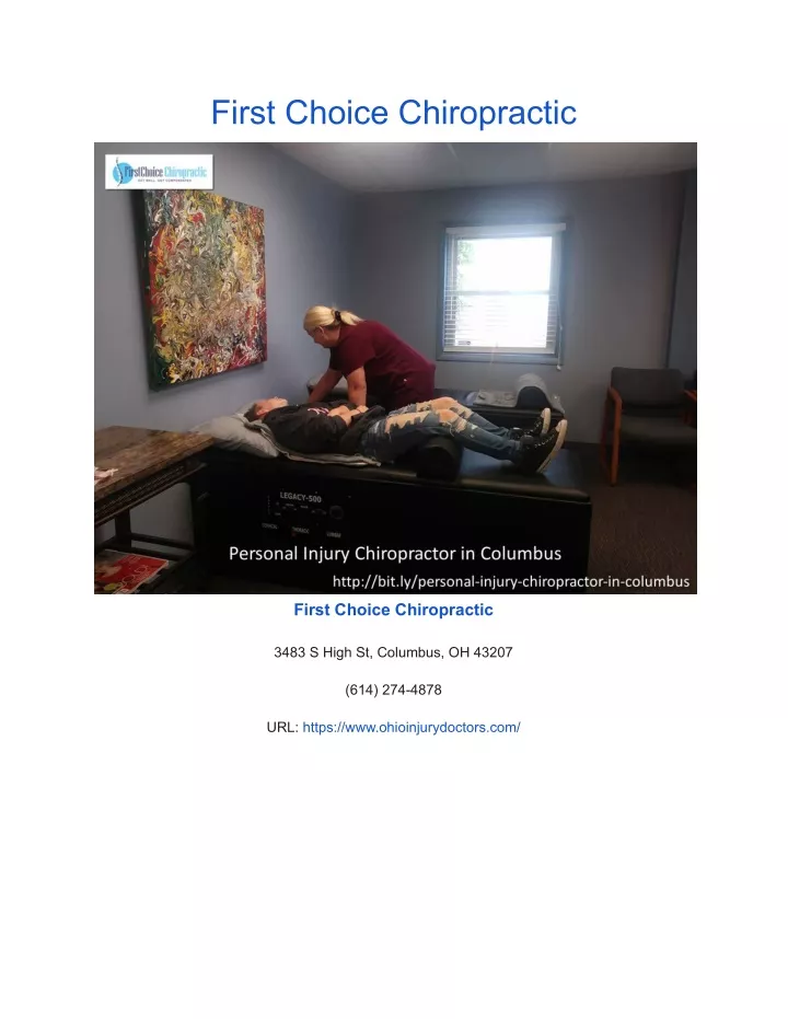 first choice chiropractic