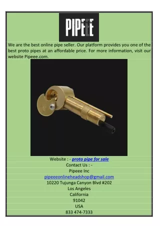 we are the best online pipe seller our platform