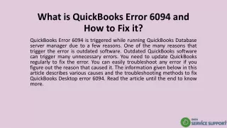 what is quickbooks error 6094 and how to fix it