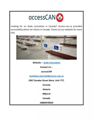 Aoda Consultant | Access-can.ca