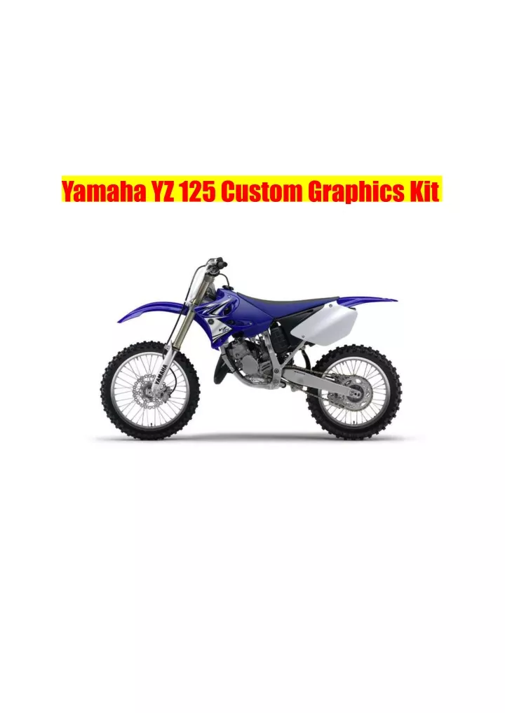 yamaha yz 125 custom graphics kit