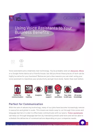 Using Voice Assistants to Your Business Benefits
