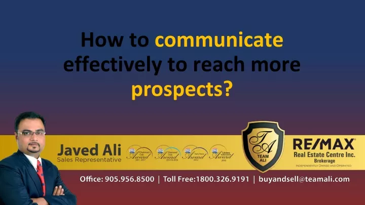 how to communicate effectively to reach more prospects