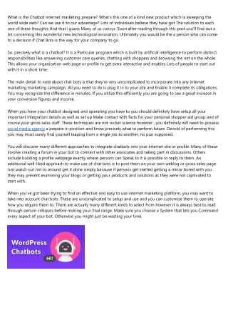 How you can Combine Chat Bots Into Your On line Business