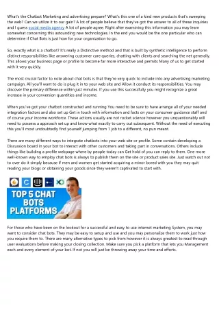 Tips on how to Integrate Chat Bots Into Your On the internet Organization