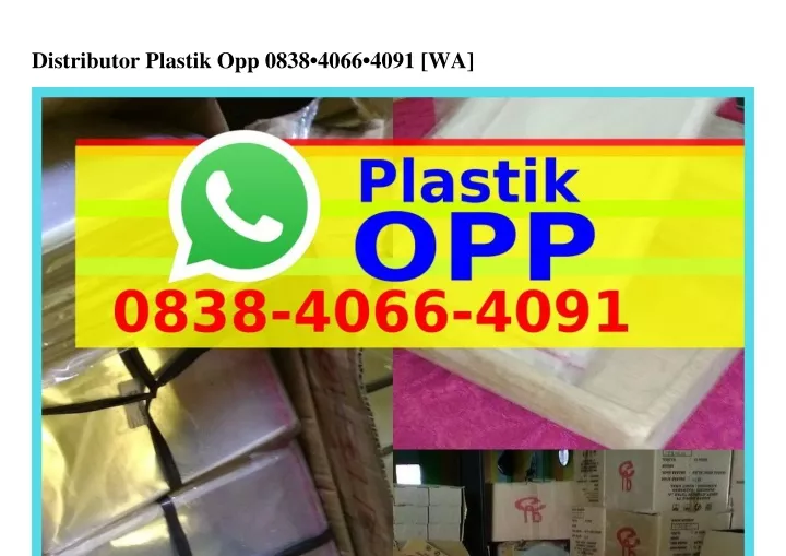 distributor plastik opp 0838 4066 4091 wa