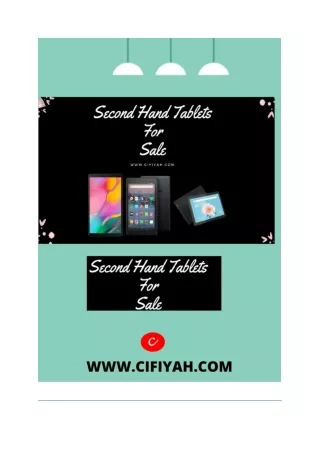 Buy a second hand tablet