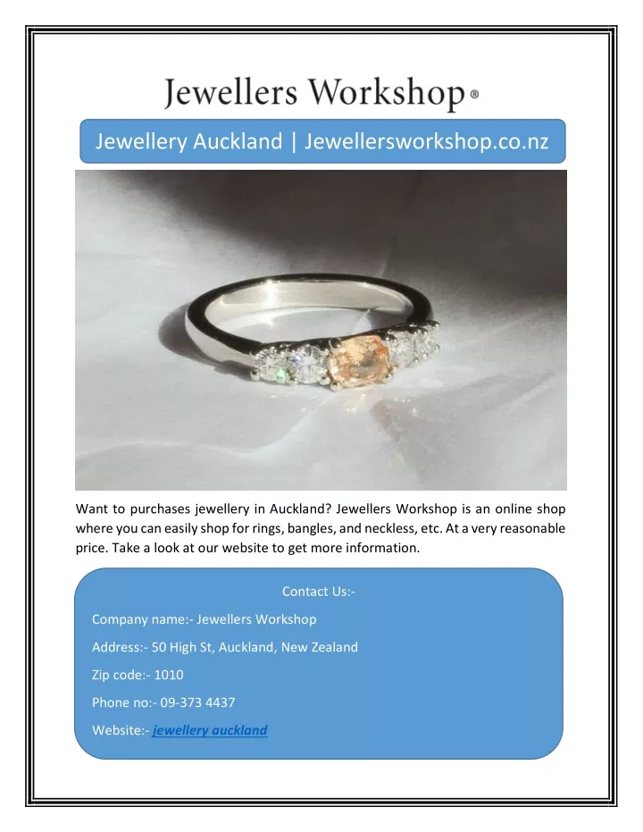 jewellery auckland jewellersworkshop co nz