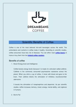 Scientific Benefits of Coffee