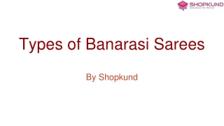 Types of Banarasi Sarees - Shopkund