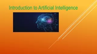 introduction to artificial intelligence