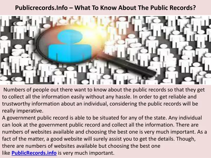 publicrecords info what to know about the public records