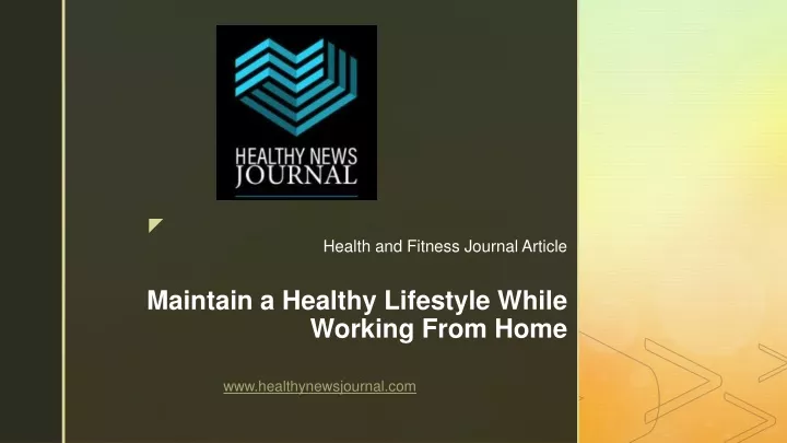 health and fitness journal article