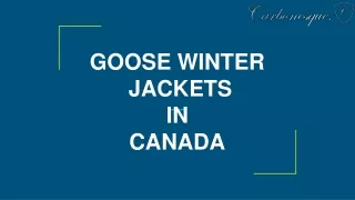 goose winter jackets in canada
