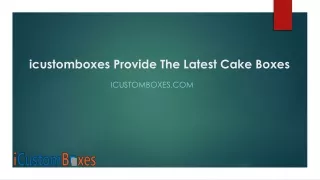 custom cake boxes