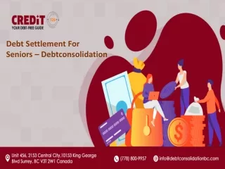 Debt settlement for seniors - Debtconsolidation