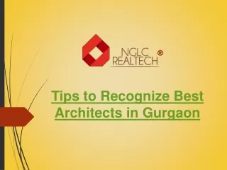 tips to recognize best architects in gurgaon