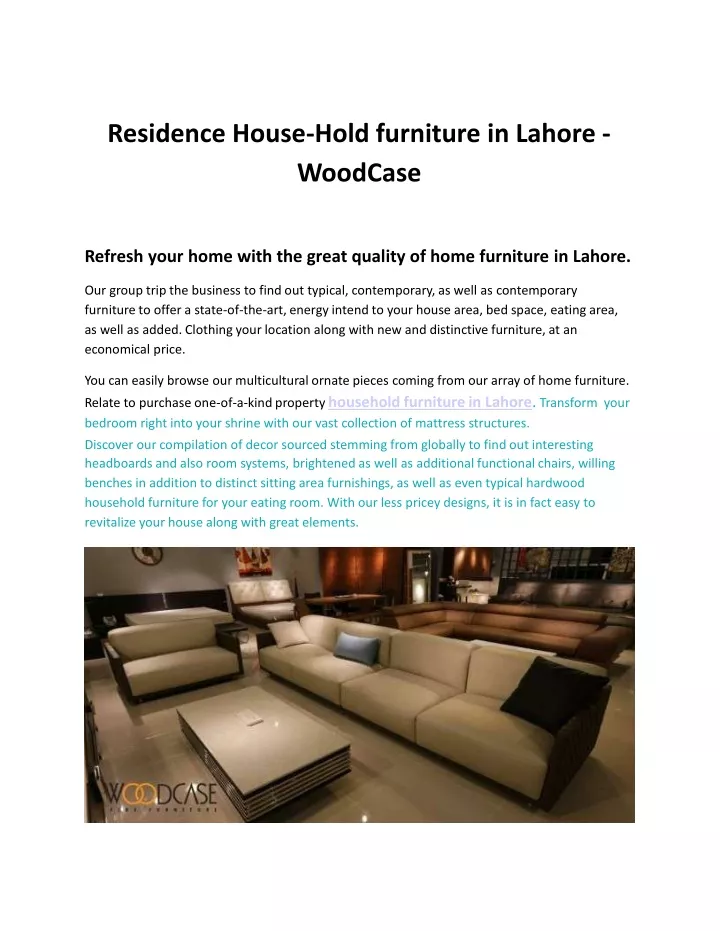 residence house hold furniture in lahore woodcase