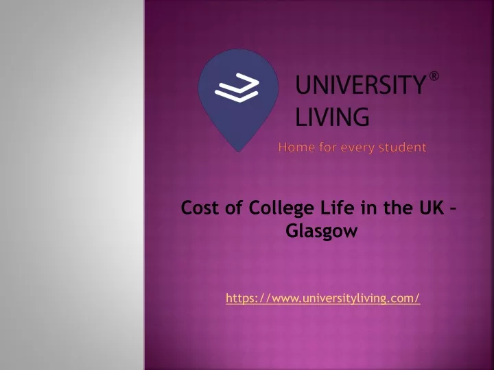 cost of college life in the uk glasgow