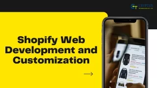 Shopify Web Development and Customization