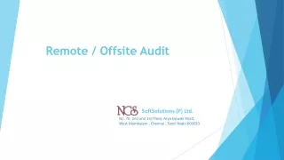 remote offsite audit