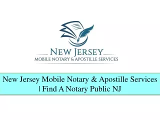 Mobile Notary NJ