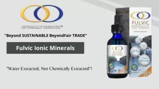Fulvic Ionic Minerals