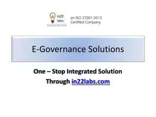 E-Governance Solutions