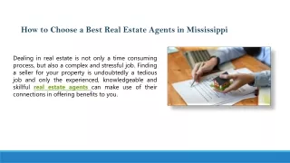 How to Choose the Best Real Estate Agents in Mississippi