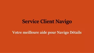 Service Client Navigo