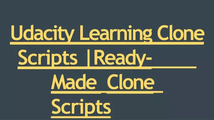 udacity learning clone