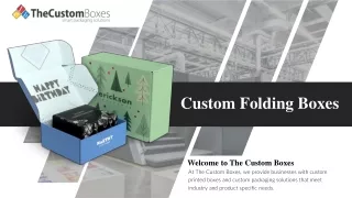 Custom Folding Boxes