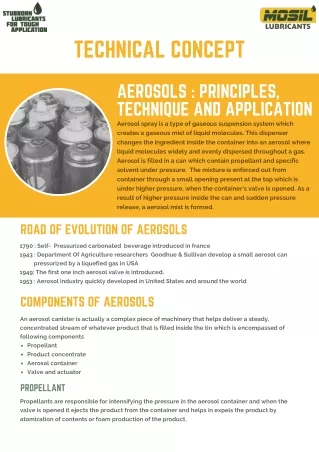 What are Aerosols- Aerosol Spray uses and principles