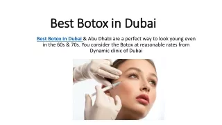 best botox in dubai