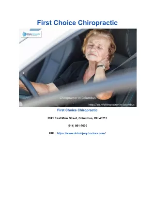 first choice chiropractic