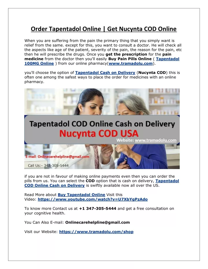 order tapentadol online get nucynta cod online