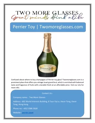 perrier toy twomoreglasses com