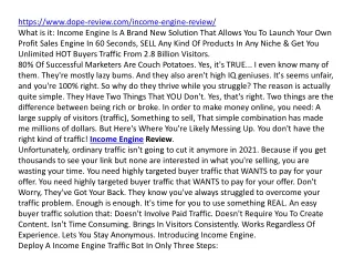 https www dope review com income engine review