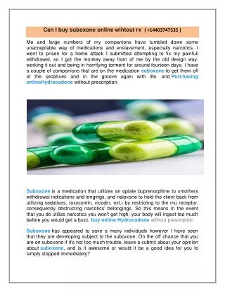 can i buy suboxone online wihtout rx 14403747535