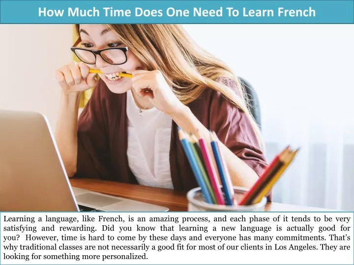 how much time does one need to learn french