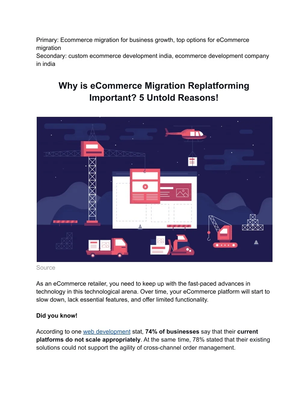 PPT - Why eCommerce Migration Replatforming is Important for successful ...