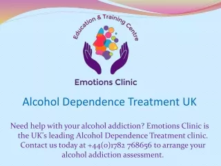 Alcohol Dependence Treatment UK